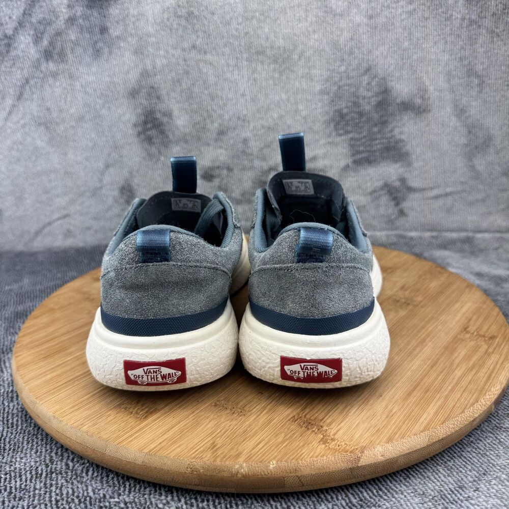Vans UltraRange Shoes Womens Size 7 Gray Blue White Suede Mesh UltraCush Low Top - Picture 4 of 9